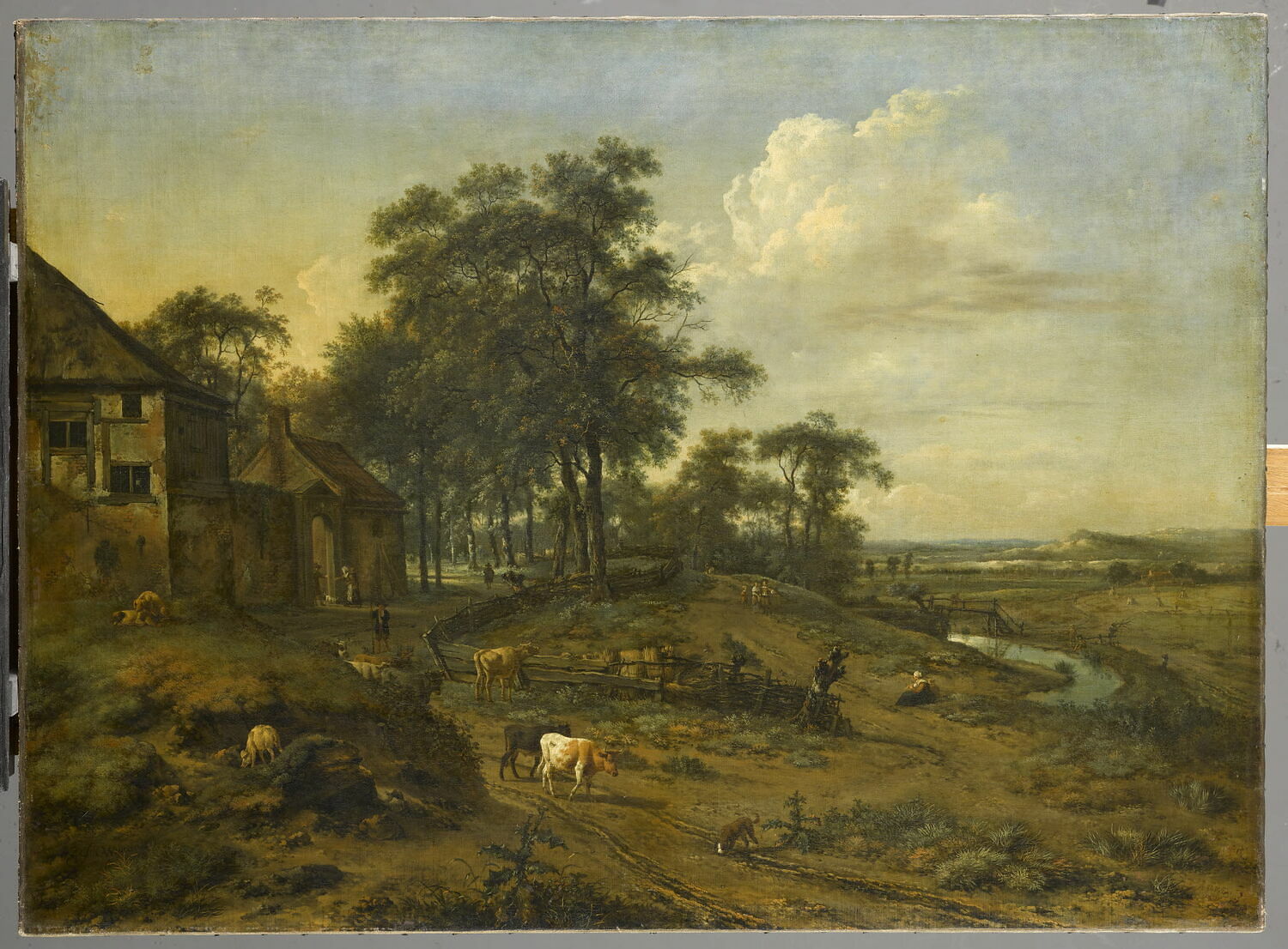 Paysage avec une ferme, Wijnants, Jan, 3e quart du XVIIe siècle (avant 1672)
