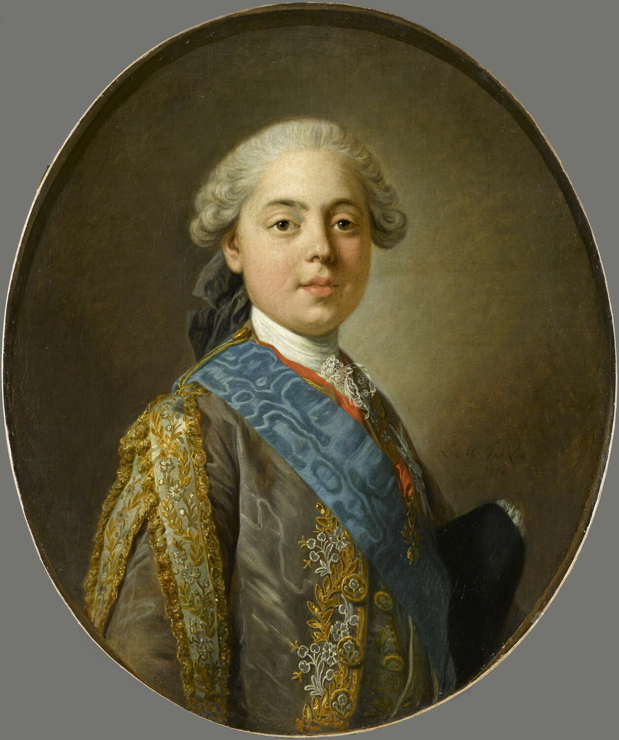 Le comte de Provence, futur Louis XVIII en buste, Van Loo, Louis-Michel, 3e quart du XVIIIe siècle (1770)