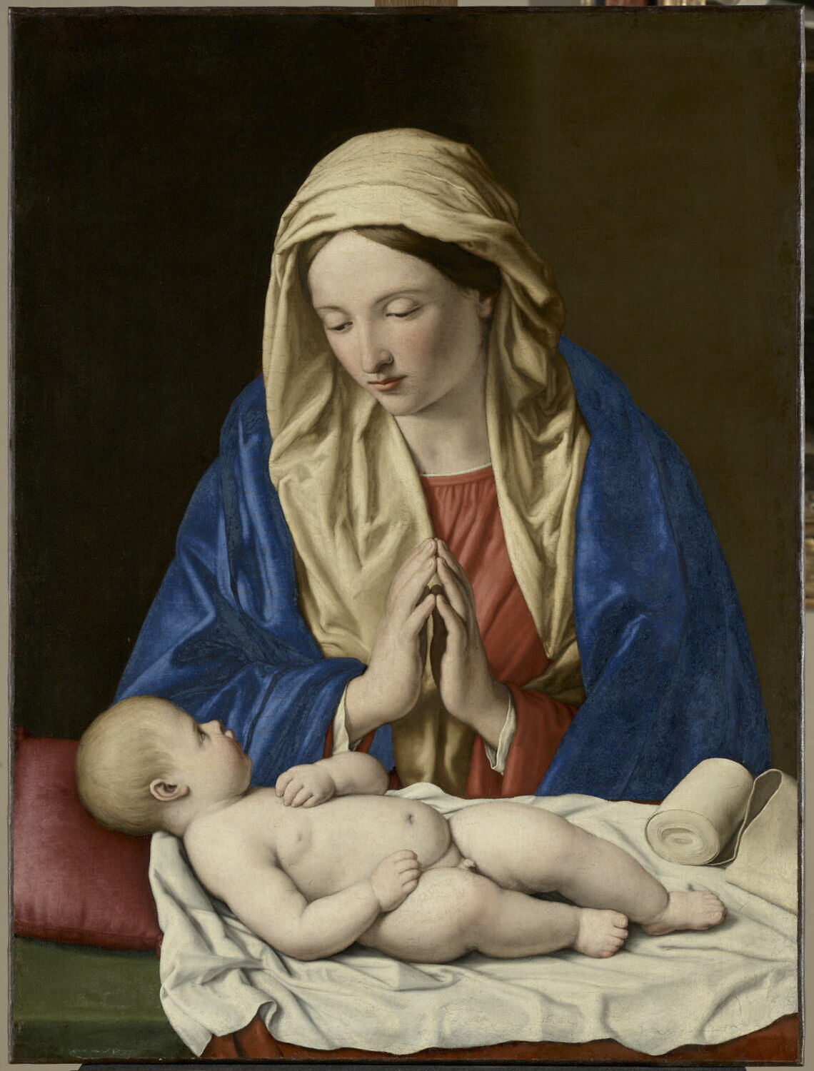 La Vierge adorant l'Enfant Jésus, Sassoferrato, XVIIe siècle (1600 - 1700)