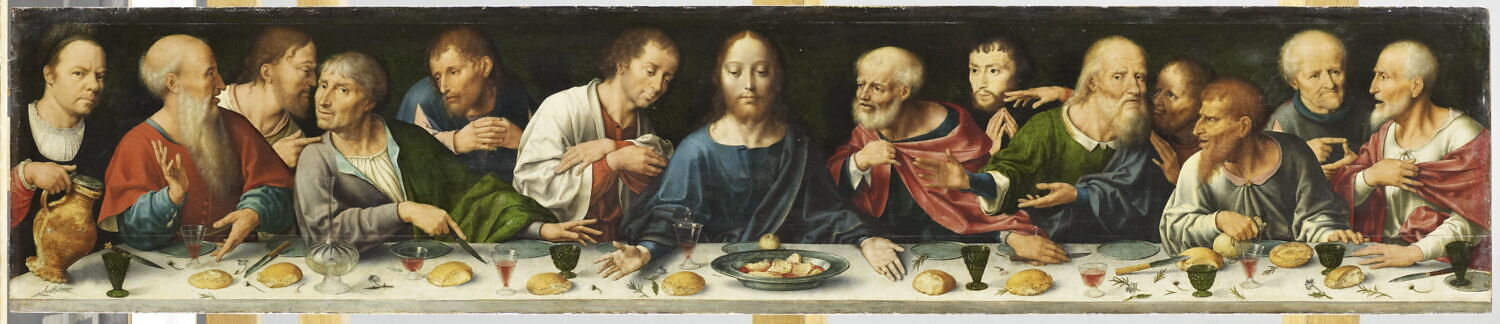 Retable de la Déploration du Christ : La Cène, Joos van Cleve