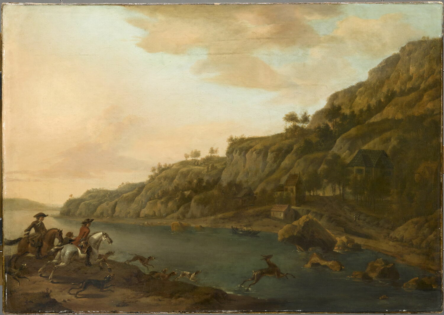 Scène de chasse, Anonyme, XVIIe siècle (1600 - 1700)
