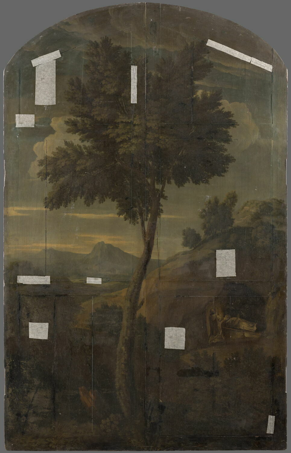 Paysage, Anonyme, Fin du XVIIe siècle (1674)