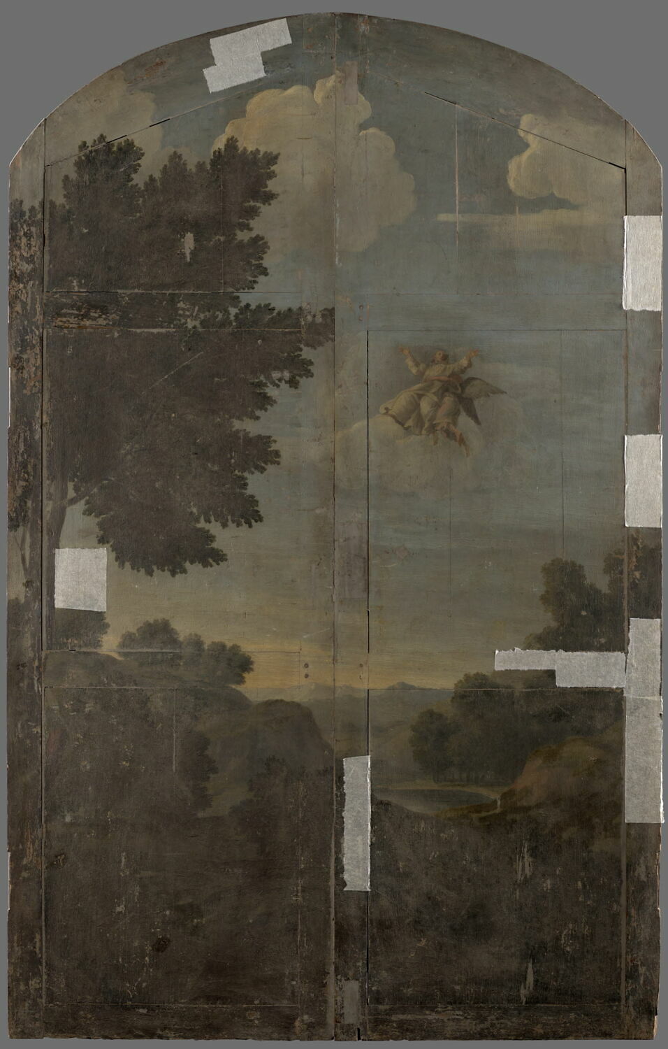 Paysage, Anonyme, Fin du XVIIe siècle (1674)