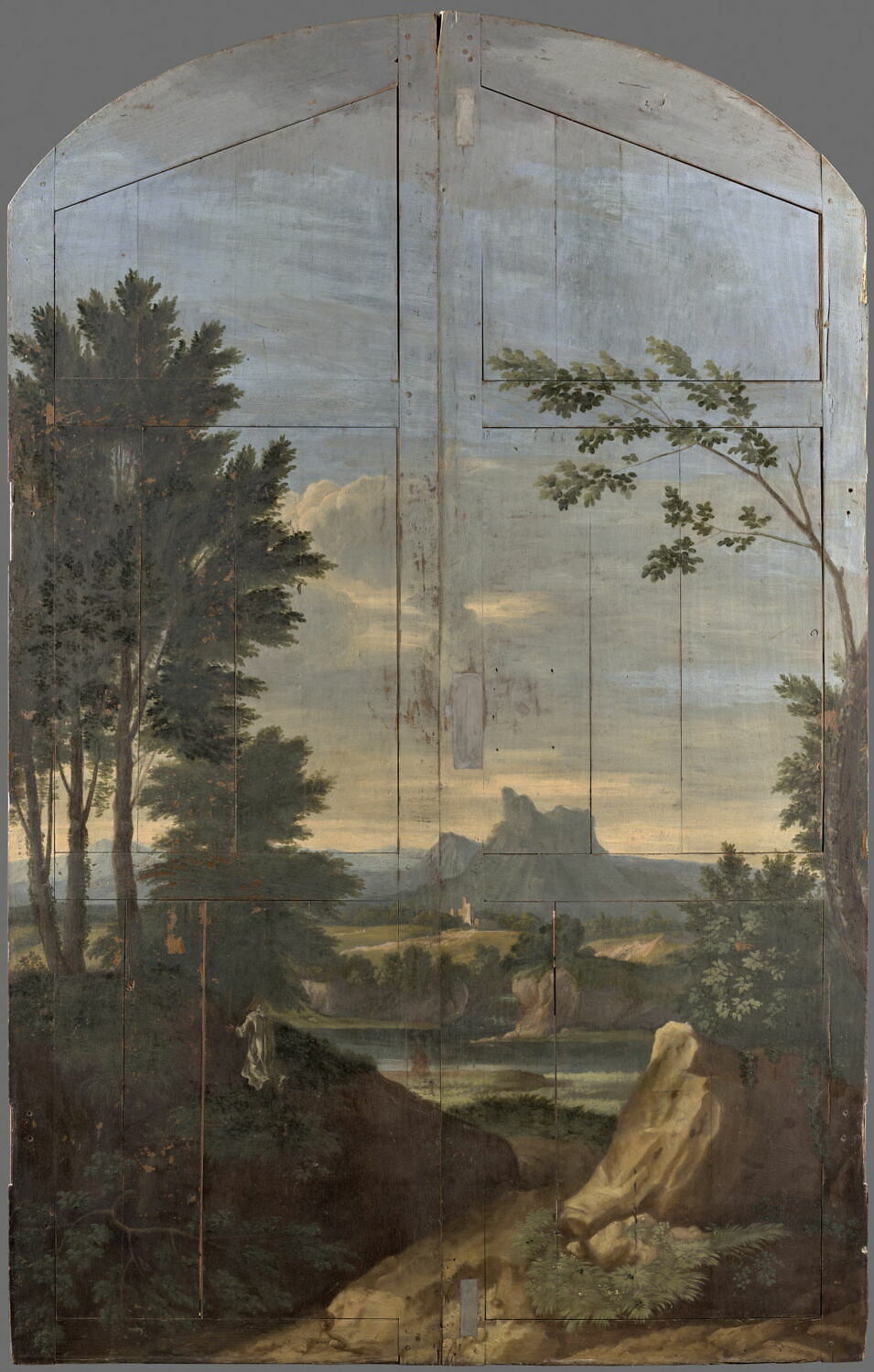 Paysage, Anonyme, Fin du XVIIe siècle (1674)
