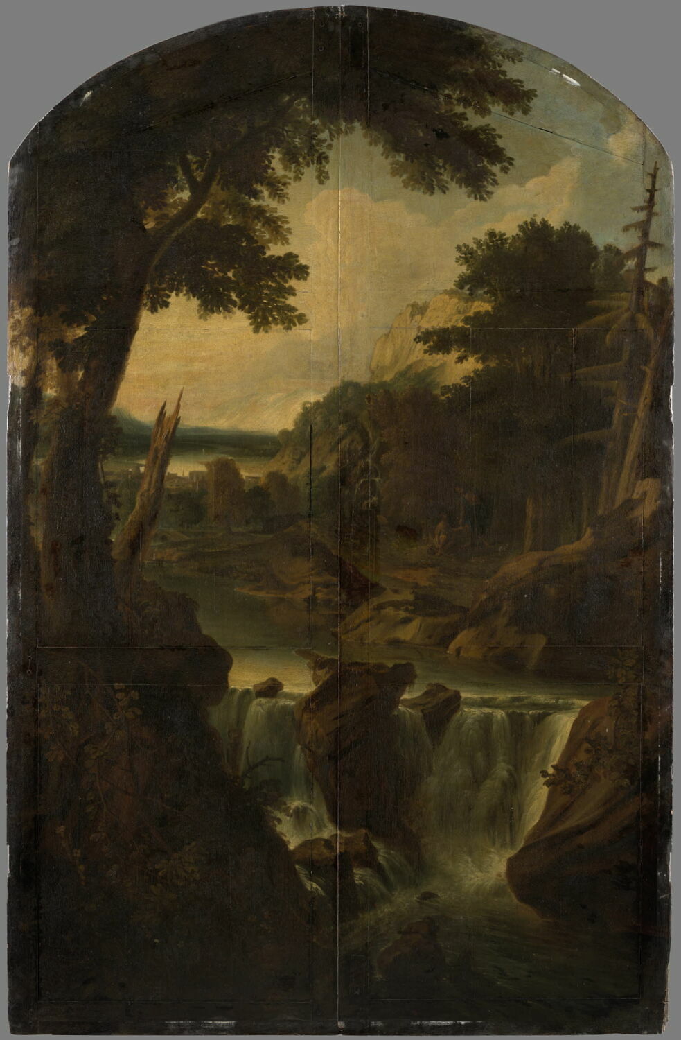 Paysage, Anonyme, Fin du XVIIe siècle (1674)