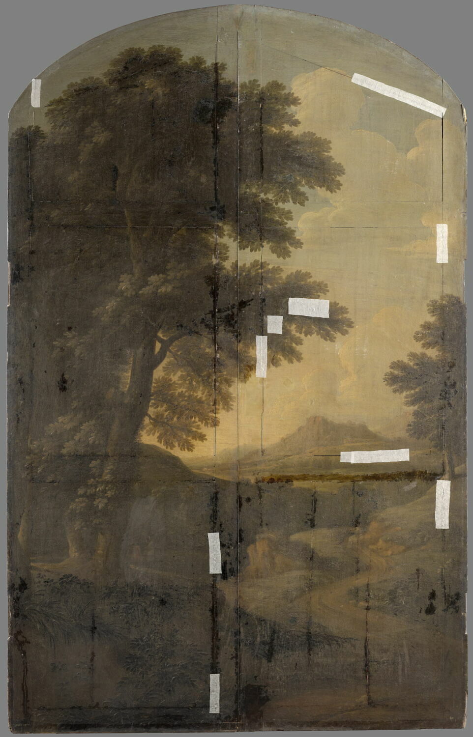 Paysage, Anonyme, Fin du XVIIe siècle (1674)