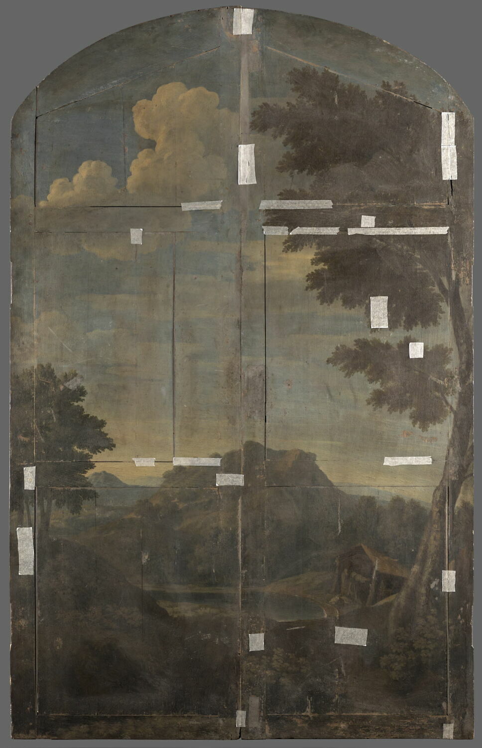 Paysage, Anonyme, Fin du XVIIe siècle (1674)