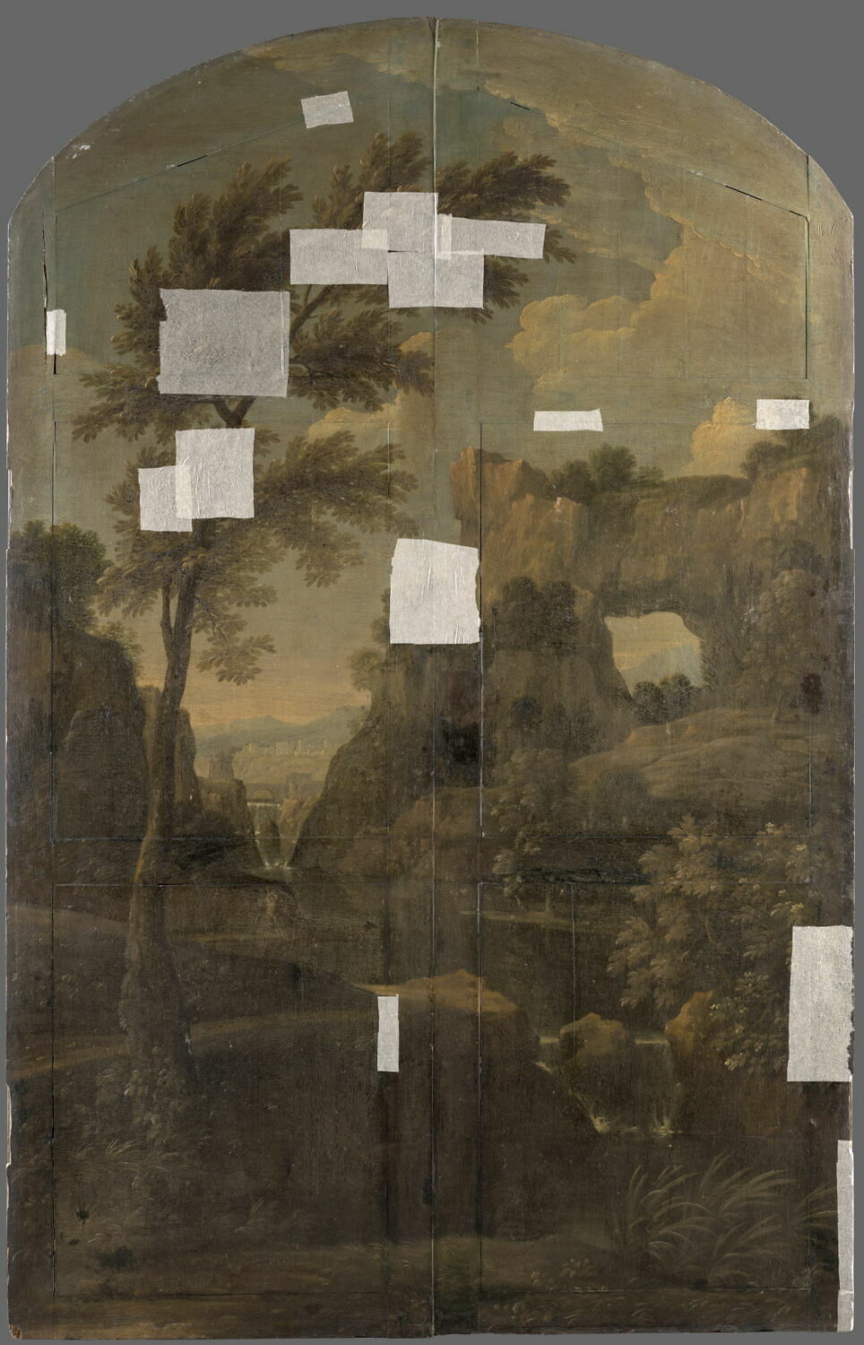 Paysage, Anonyme, Fin du XVIIe siècle (1674)
