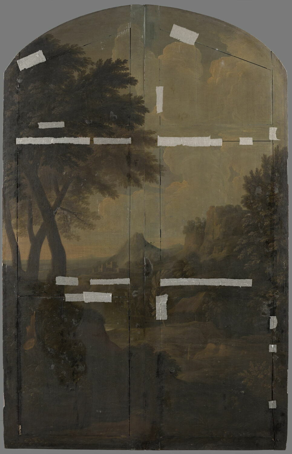 Paysage, Anonyme, Fin du XVIIe siècle (1674)