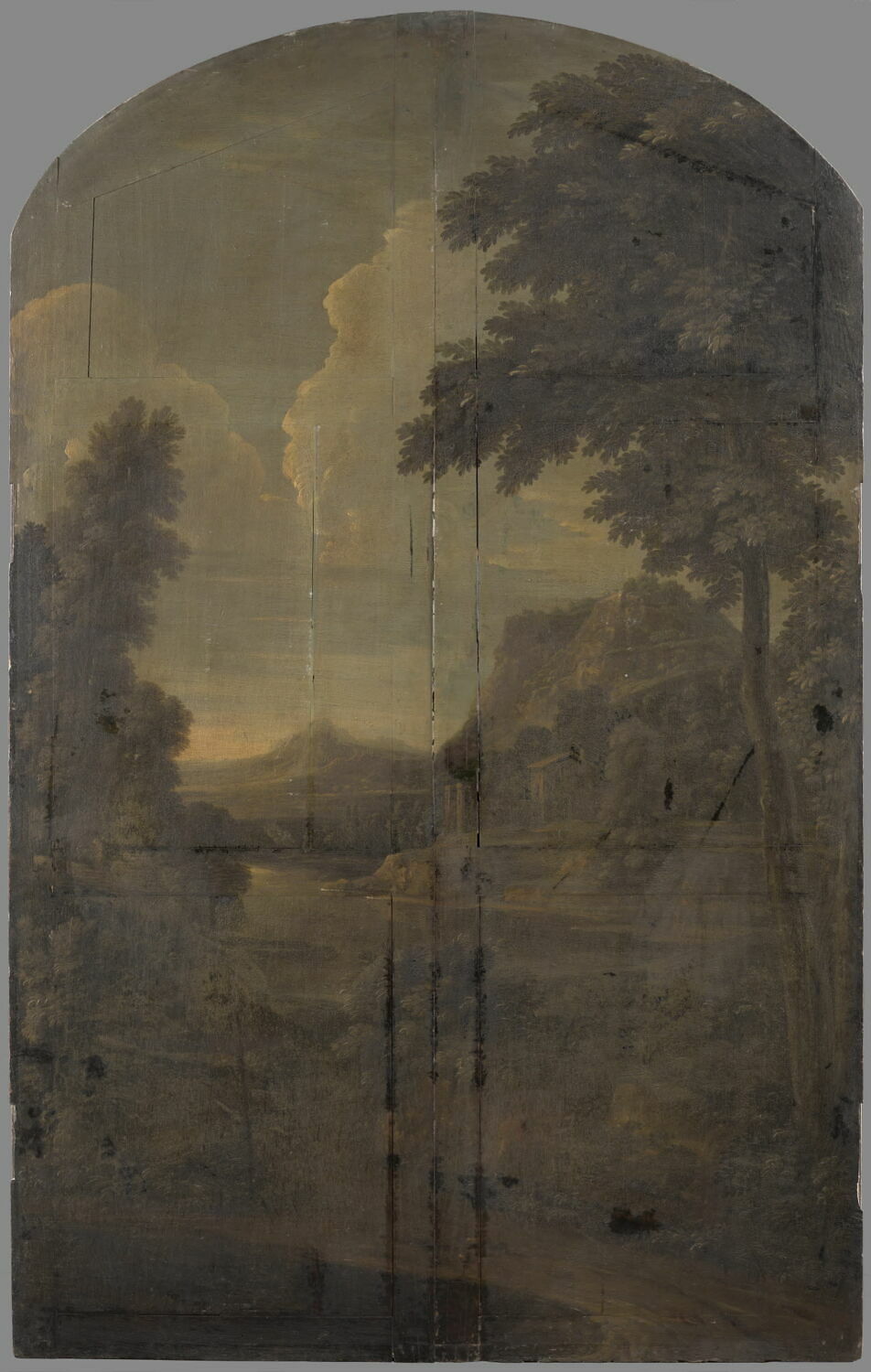 Paysage, Anonyme, Fin du XVIIe siècle (1674)