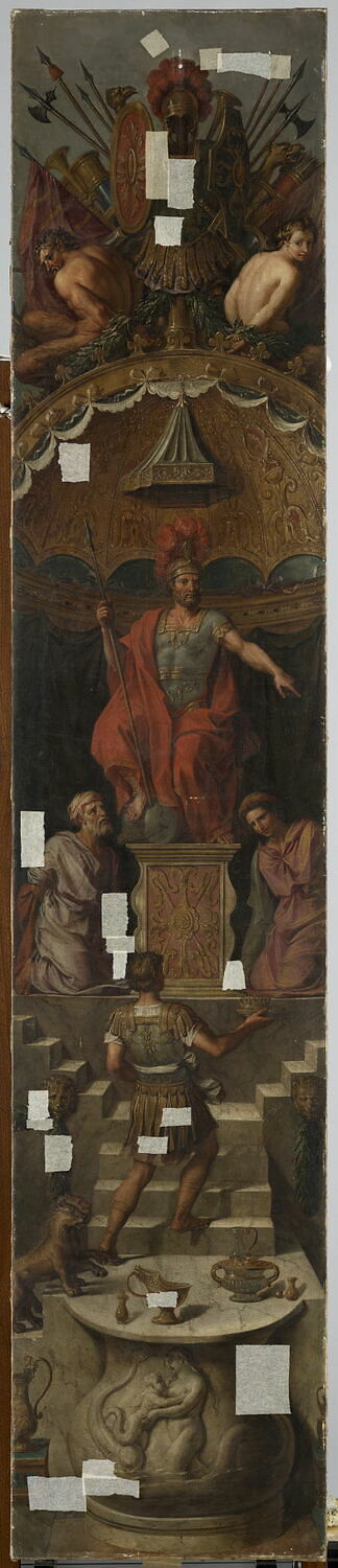 Le Triomphe de Mars (un des quatre fragments), Coypel, Noël, Fin du XVIIe siècle (1684 - 1690)
