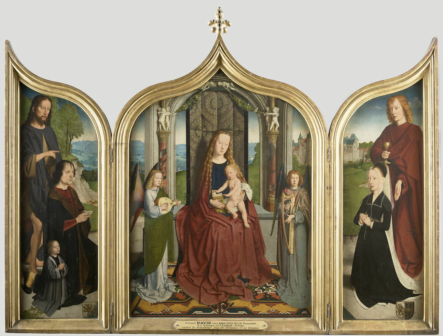 Triptyque De La Famille Sedano : Volet Gauche : Jean De Sedano Et Son ...