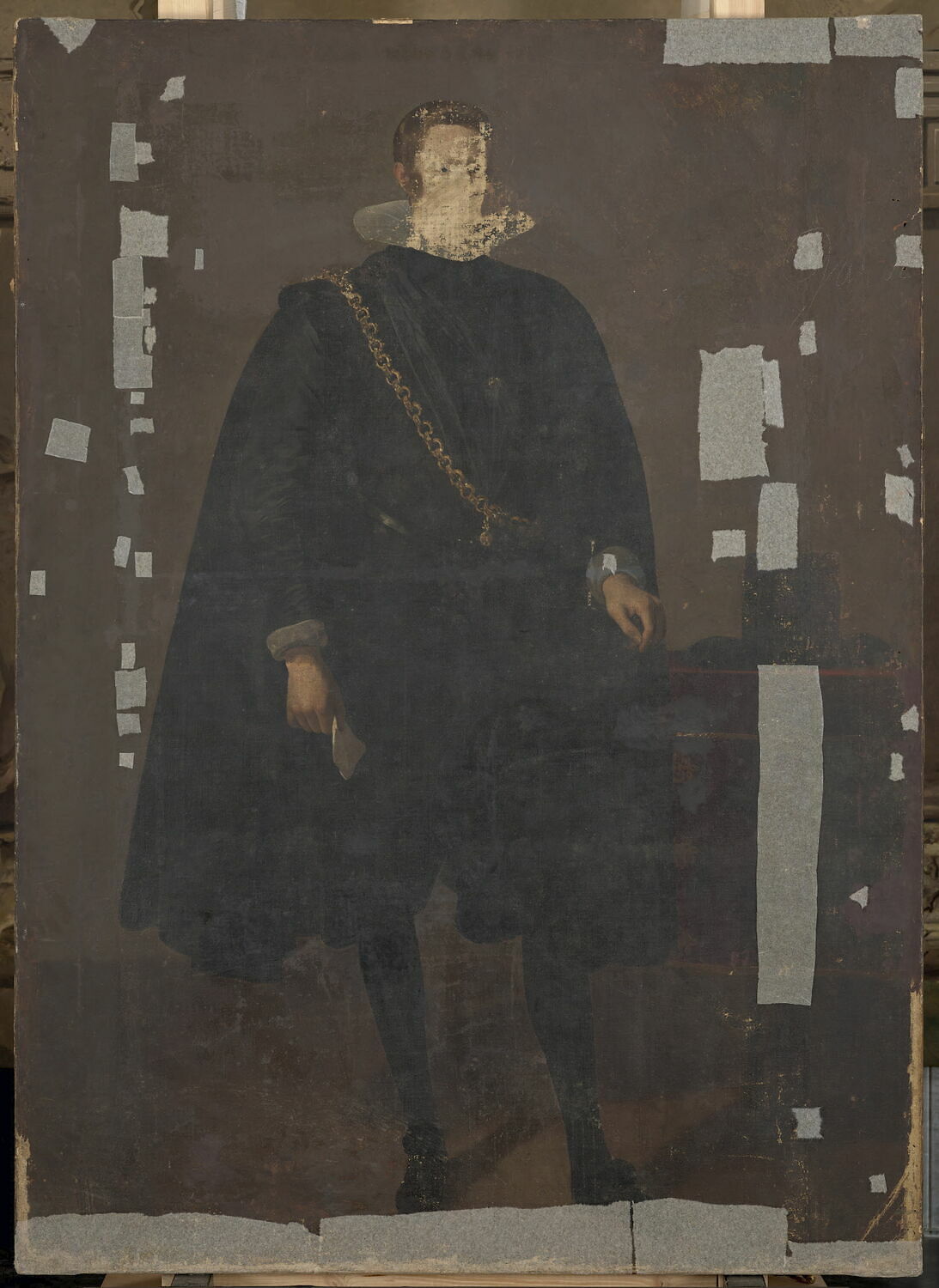 Portrait de Philippe IV, roi d'Espagne, en pied (1605 - 1665), Velázquez, Diego Rodríguez de Silva y, 1e moitié du XVIIe siècle (1624 - 1628)