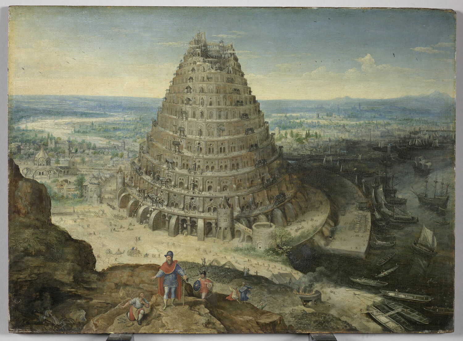 La Tour de Babel, Valckenborgh, Lucas van, XVIe siècle (1594)