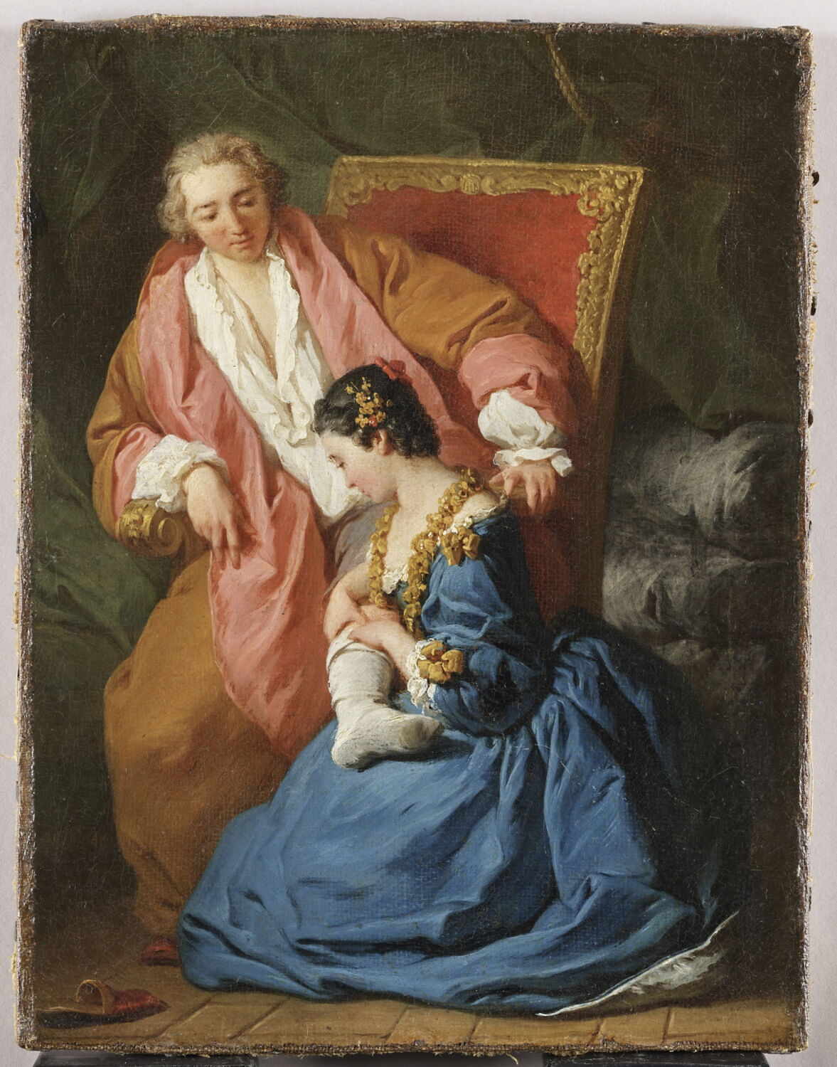La Courtisane amoureuse, Subleyras, Pierre, 2e quart du XVIIIe siècle (vers 1735)