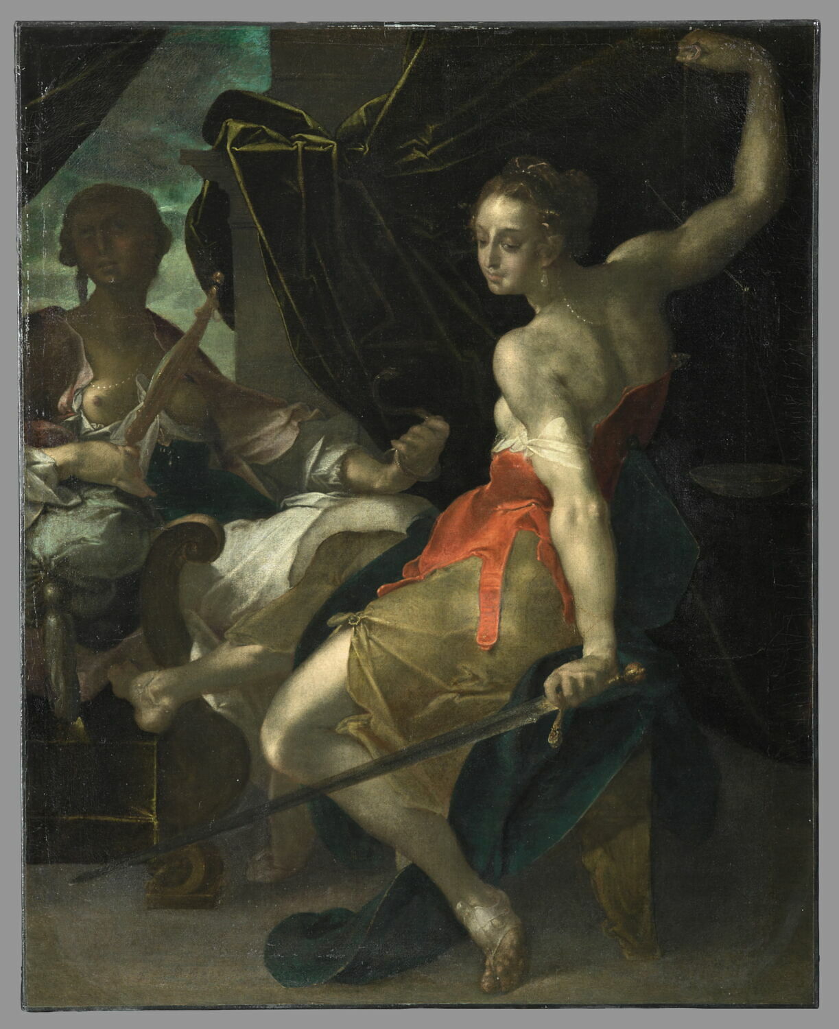 Allégorie de la Justice et de la Prudence, Spranger, Bartholomeus, Fin du XVIe siècle - début du XVIIè siècle (1575 - 1625)