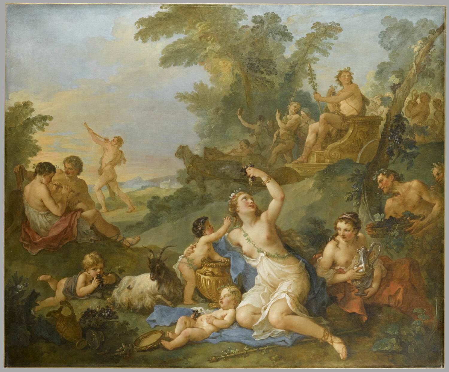 Le Triomphe de Bacchus, Natoire, Charles-Joseph, 2e quart du XVIIIe siècle (1747)
