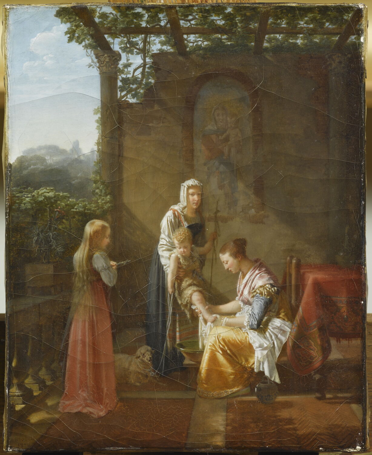 La Toilette de saint Jean-Baptiste enfant, Mallet, Jean Baptiste, 1e quart du XIXe siècle (1820)