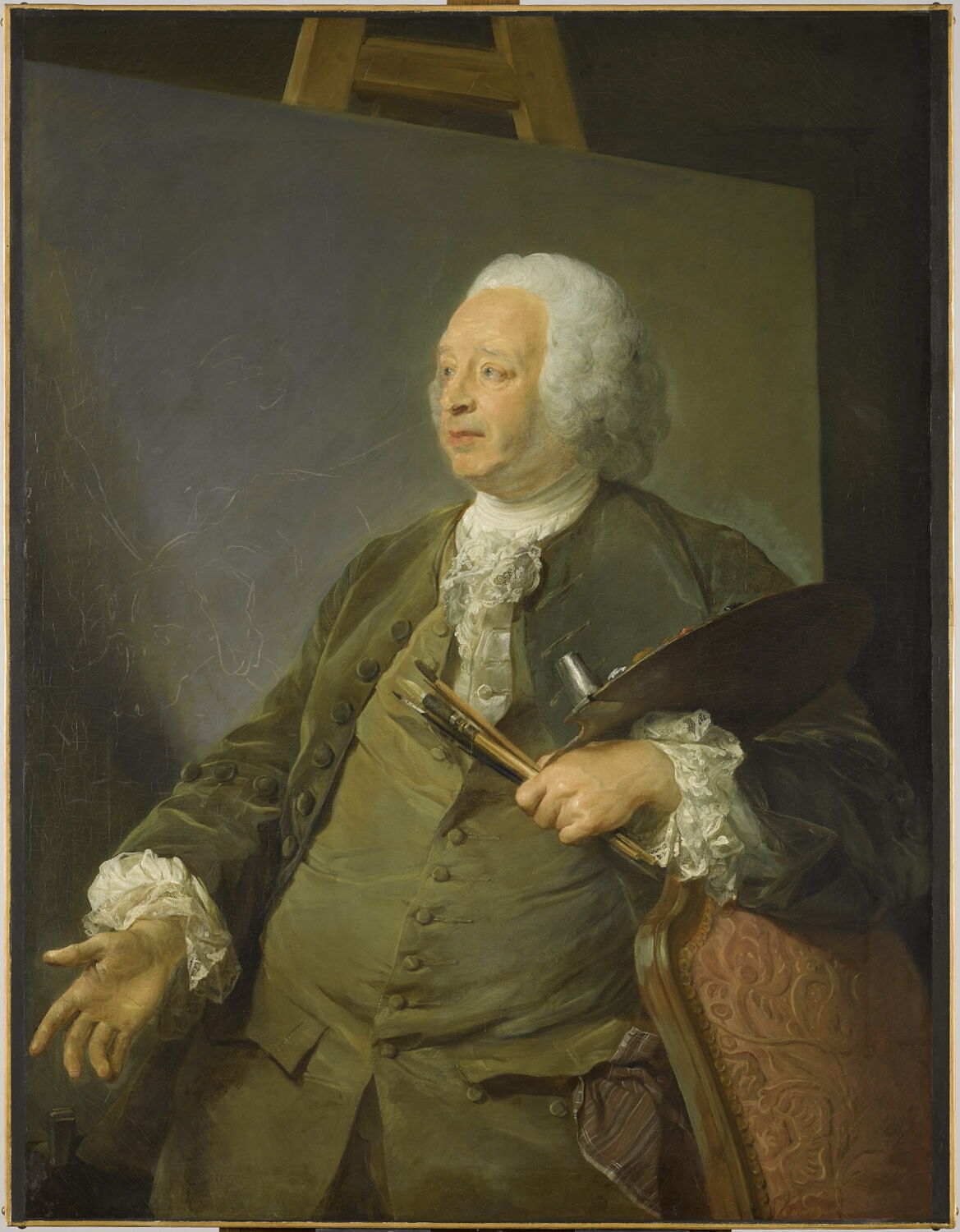 Jean-Baptiste Oudry (1686-1755), peintre, Perronneau, Jean-Baptiste, 3e quart du XVIIIe siècle (1753)