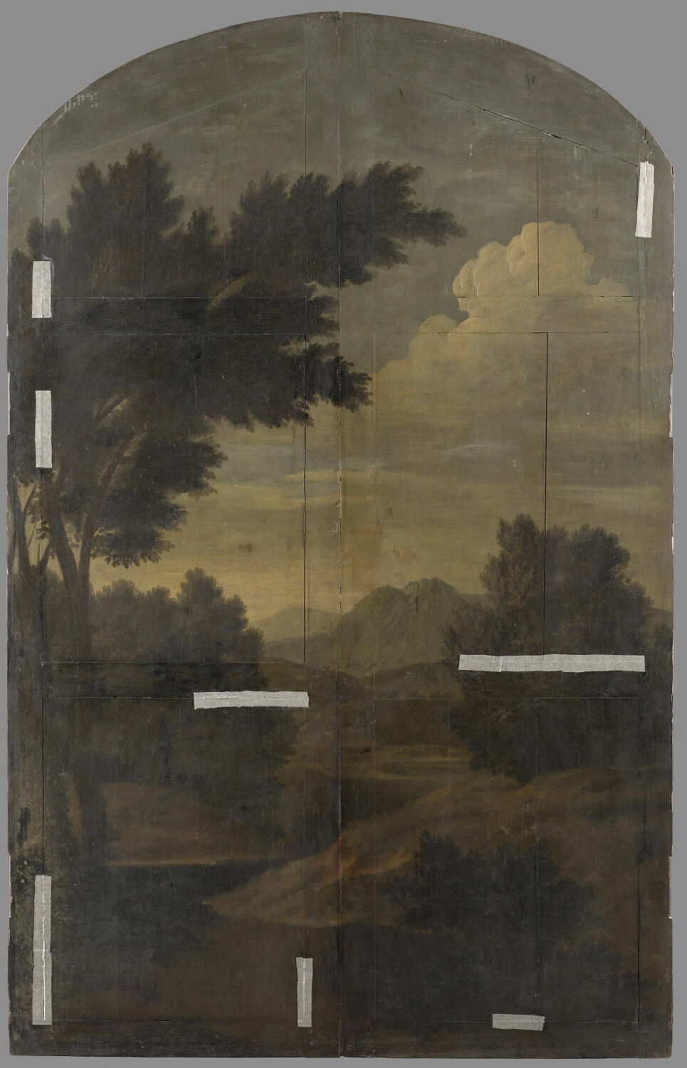 Paysage, Anonyme, Fin du XVIIe siècle (1674)