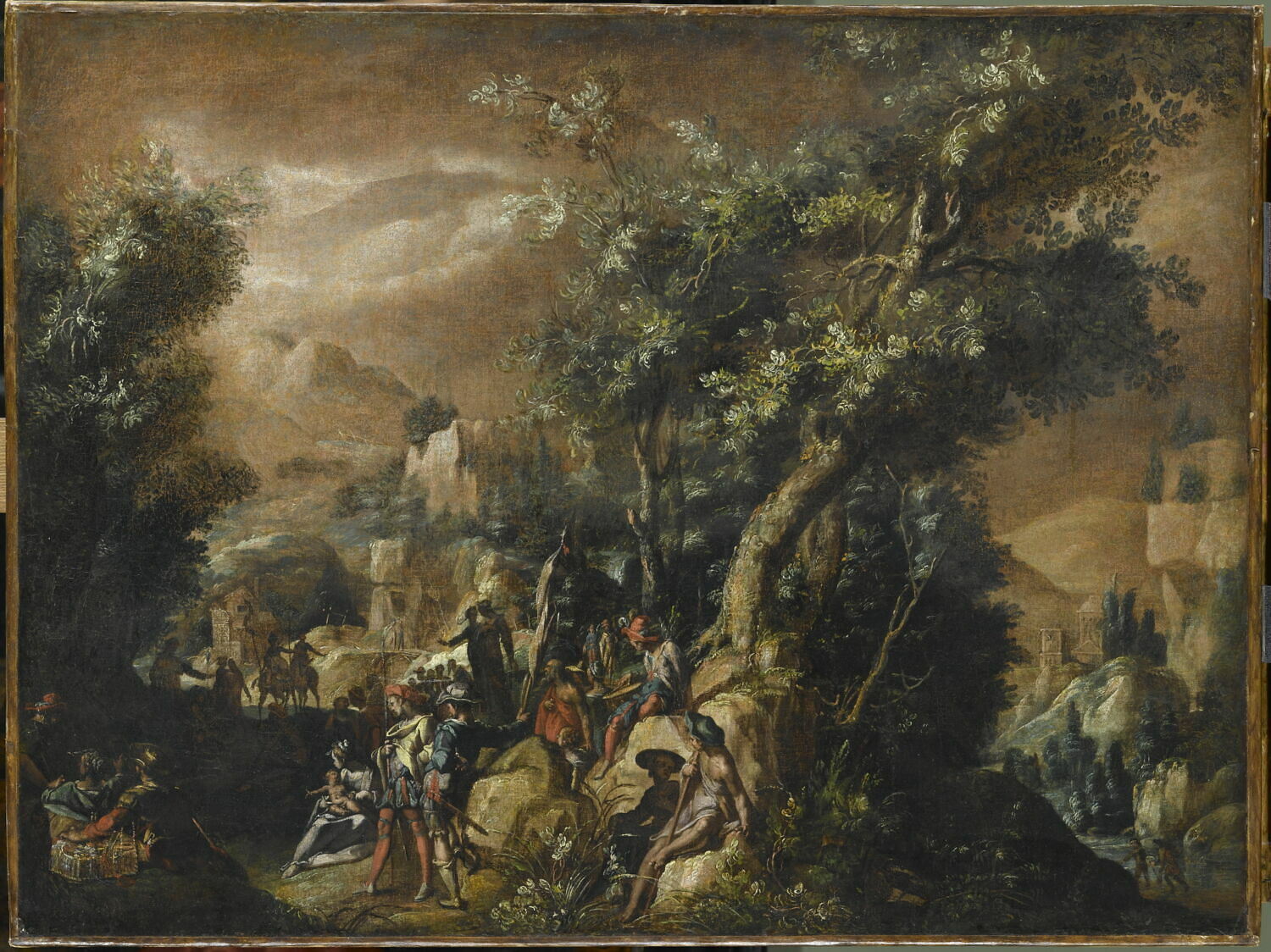 La Prédication de saint Jean Baptiste, Bloemaert, Abraham, Fin du XVIe siècle - début du XVIIè siècle (vers 1589 - 1590)