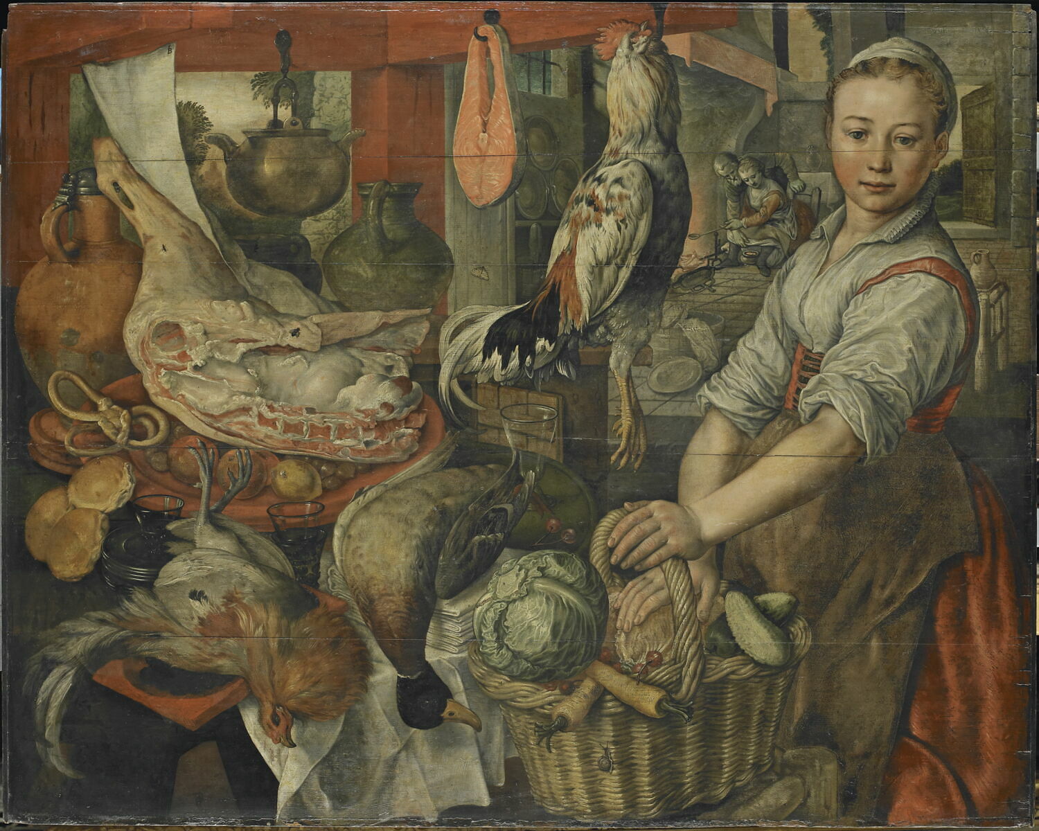 Intérieur de cuisine, Beuckelaer, Joachim, 3e quart du XVIe siècle (1566)