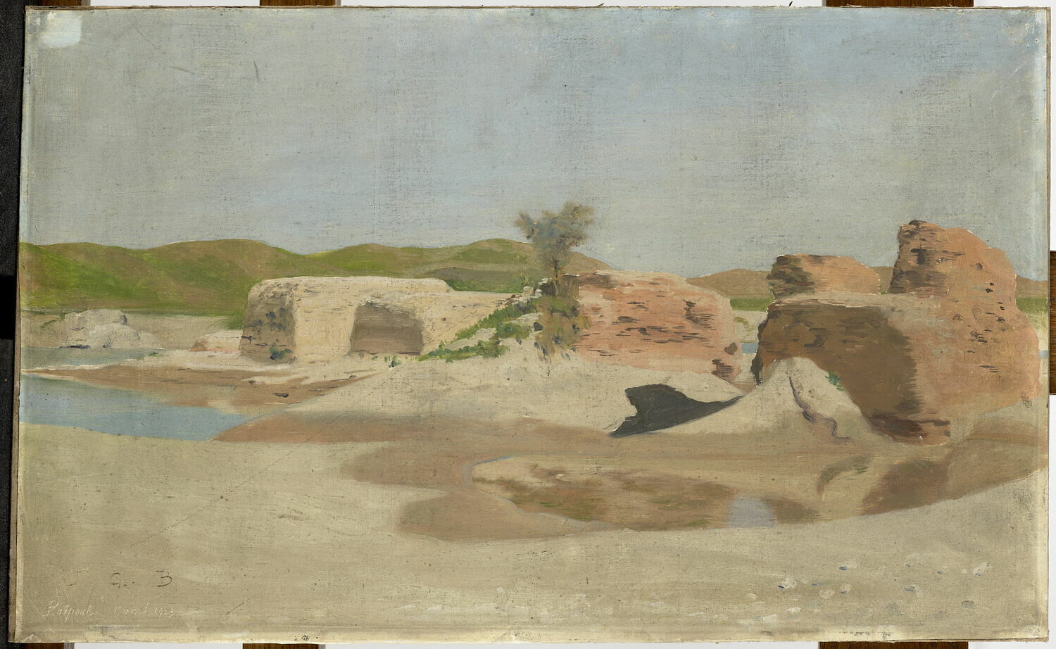 Ruines du pont sassanide de Païpoul, Bondoux, Jules-Georges, Début du XXe siècle (1903)
