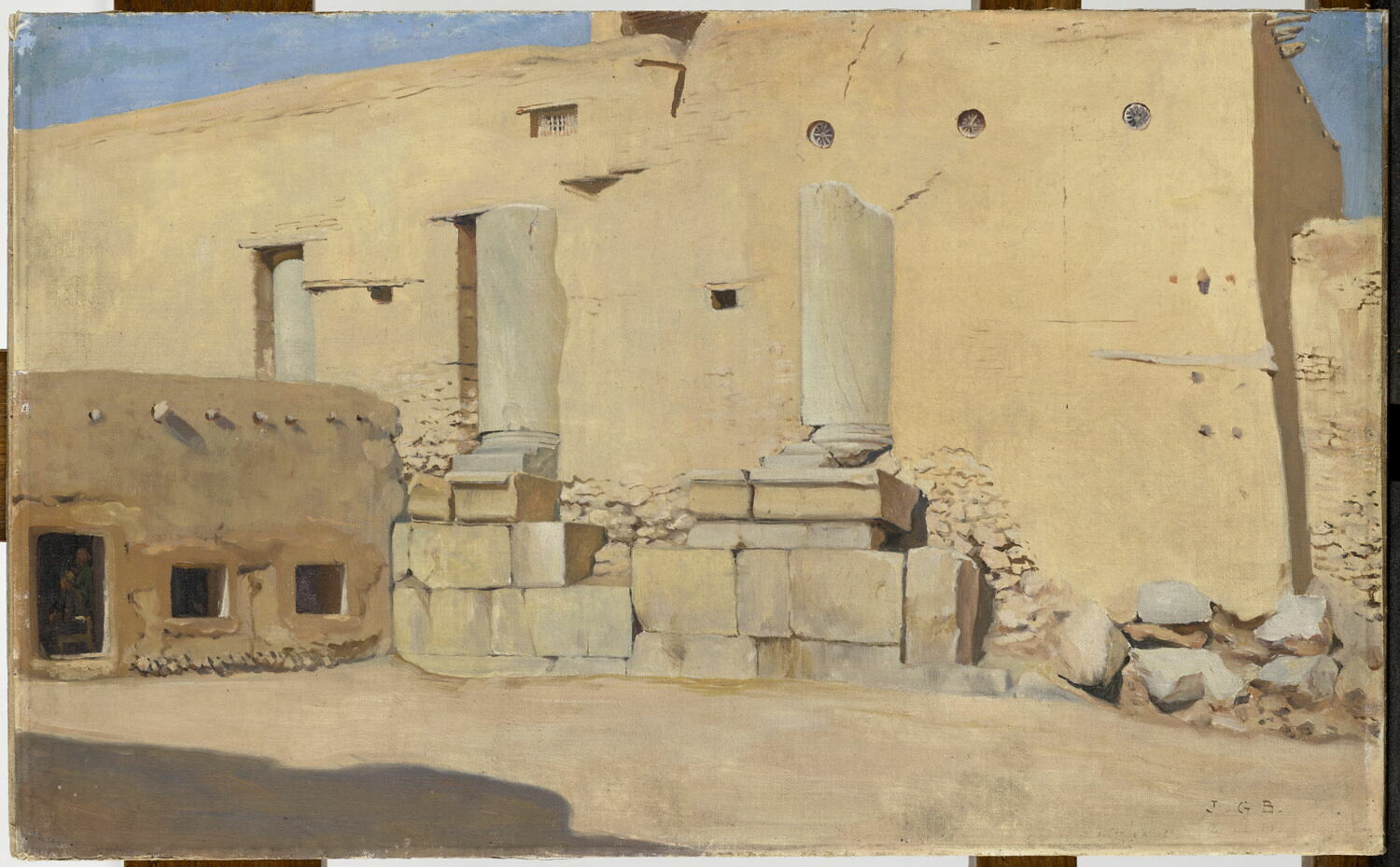 Ruines du temple parthe à Kenghaver, Bondoux, Jules-Georges, Début du XXe siècle (1902 - 1903)