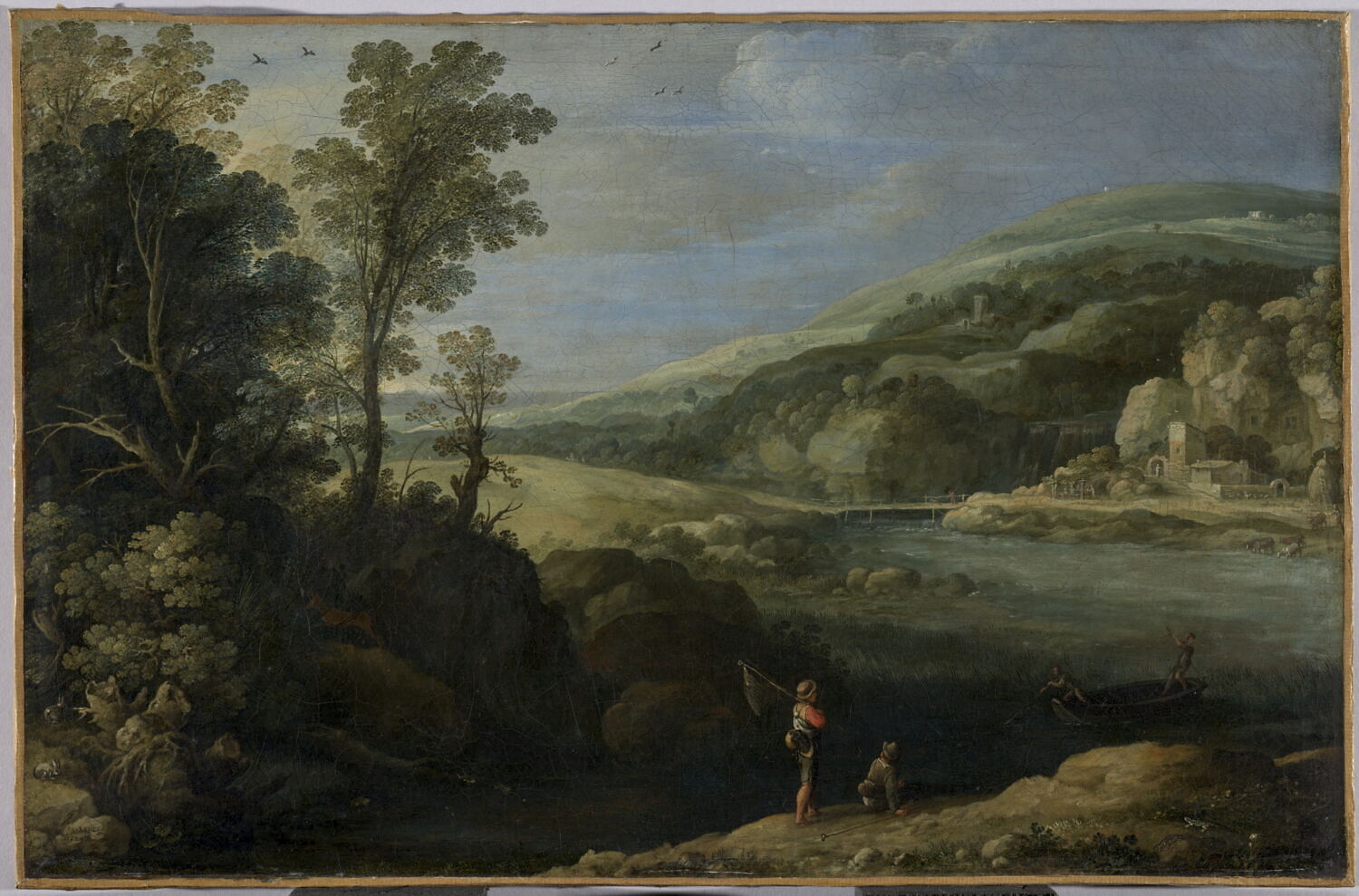 Paysage aux pêcheurs, Bril, Paul, Fin du XVIe siècle - début du XVIIè siècle (1624)