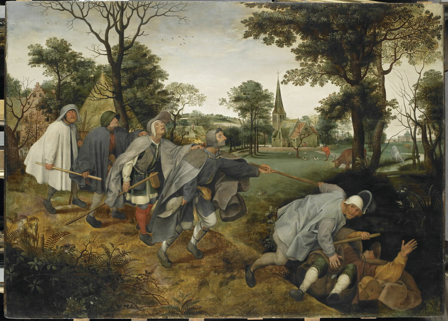 La parabole des aveugles, d'après Pieter I Brueghel, Pays-Bas du Sud, XVIe siècle (1500 - 1600)