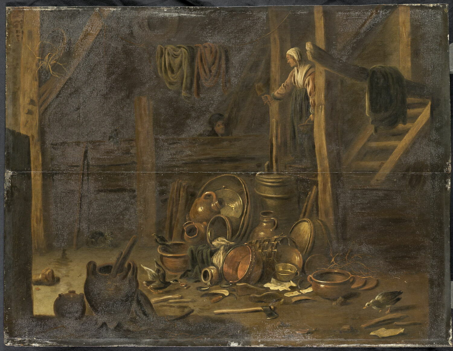 Intérieur rustique, Anonyme, XVIIe siècle (1633)