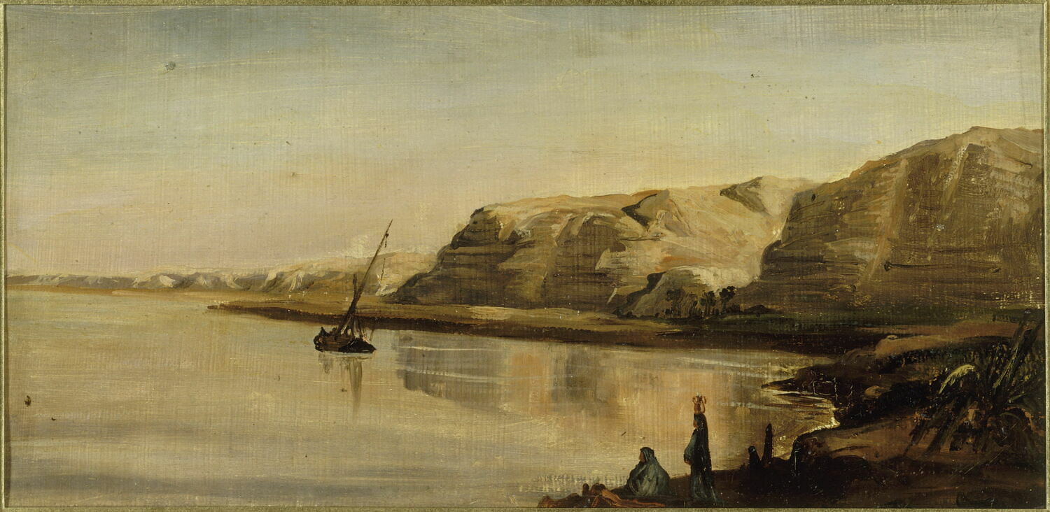Rivage et collines (Égypte), Anonyme, 3e quart du XIXe siècle (1850 - 1875)