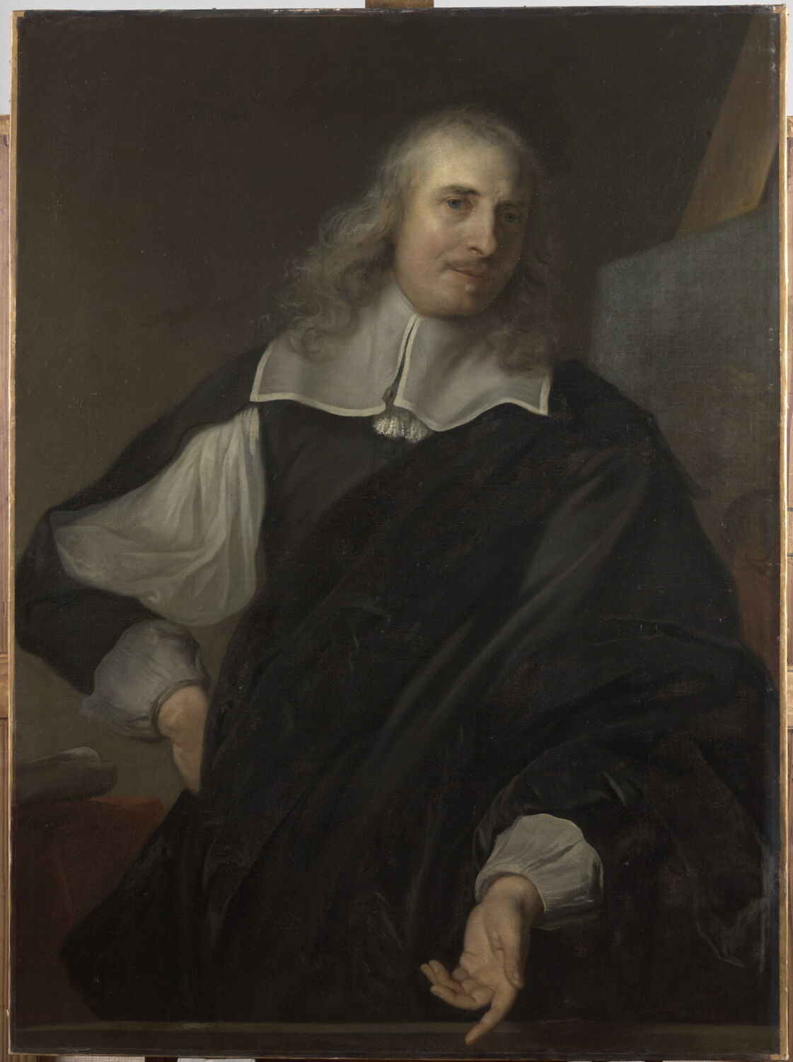Portrait du peintre Michel Corneille le père (1601-1664), recteur de l'Académie royale de peinture depuis 1656, Van Loo, Jacob, XVIIe siècle (1600 - 1700)