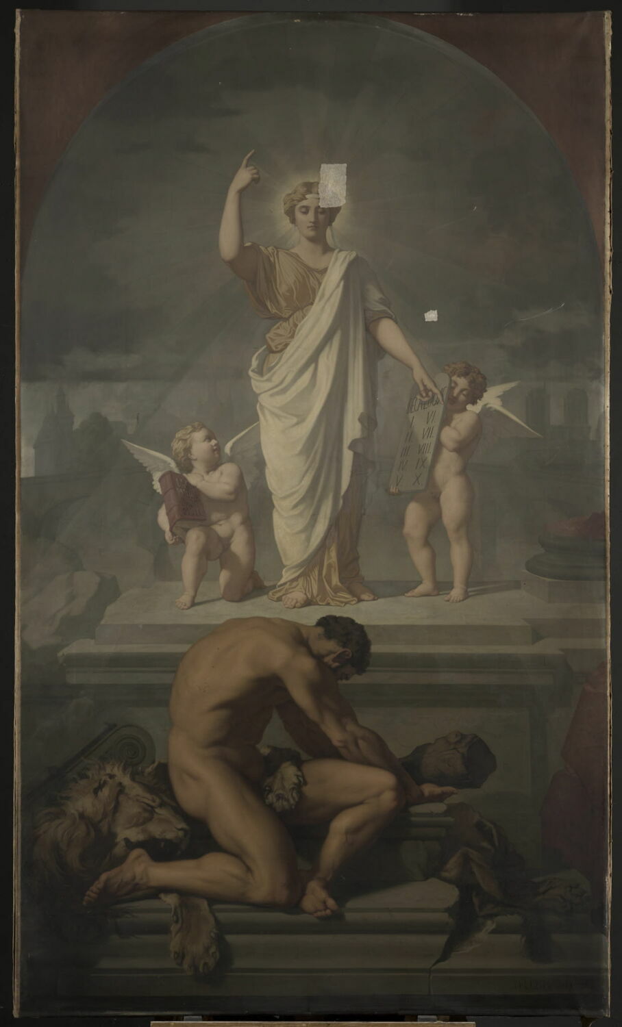 Le Droit prime la Force, Lehmann, Henri, 3e quart du XIXe siècle (1873)
