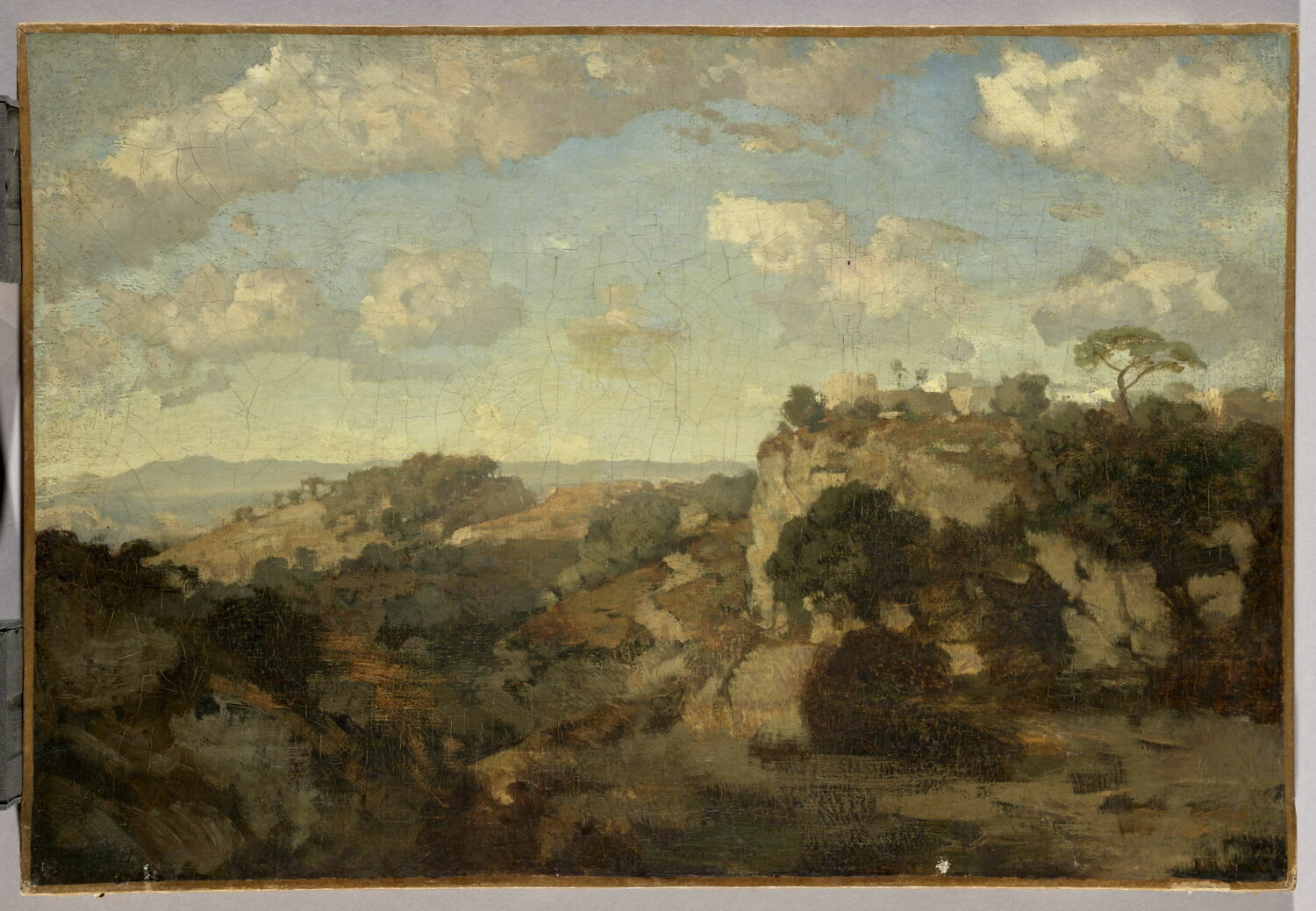 Vue des environs de Thiers (Puy-de-Dôme), Marilhat, Prosper, XIXe siècle (1800 - 1900)
