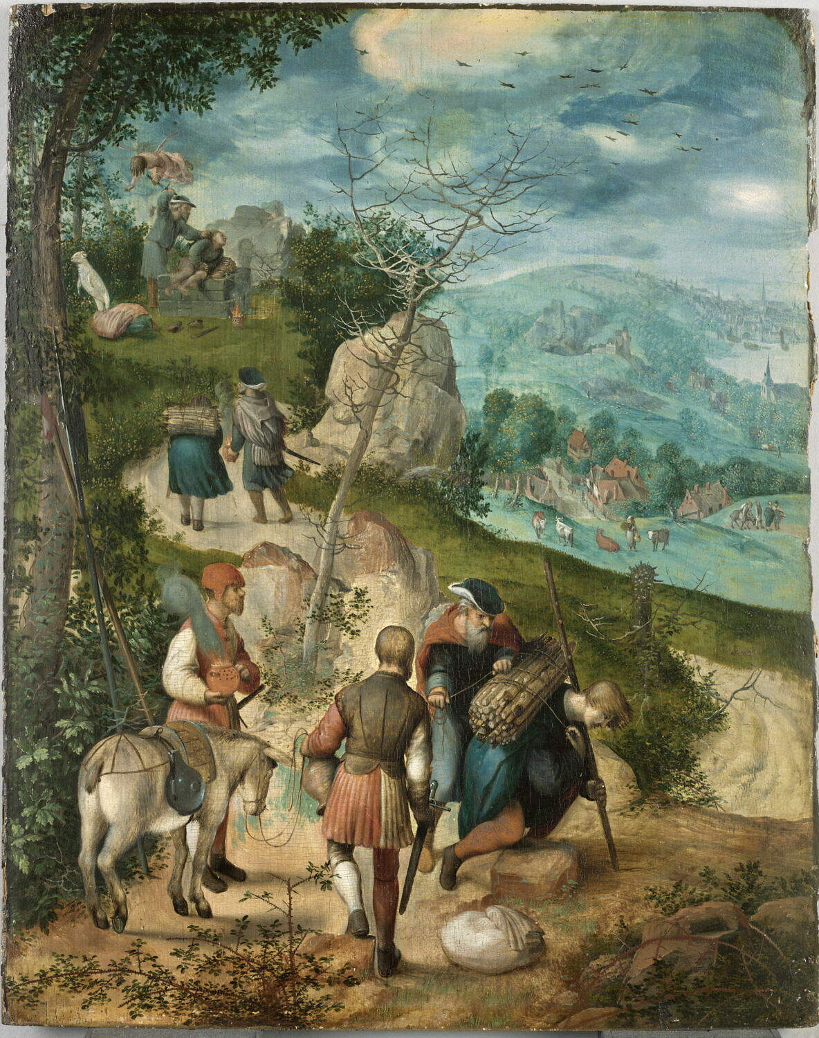 Abraham conduisant son fils Isaac au sacrifice, Monogrammiste de Brunswick, 1e moitié du XVIe siècle (1500 - 1550)