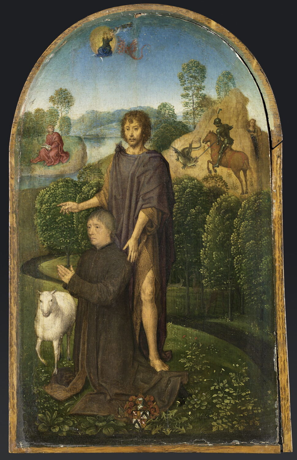 Saint Jean Baptiste présentant un orant, Jean du Cellier, Memling, Hans, XVe siècle (1400 - 1500)