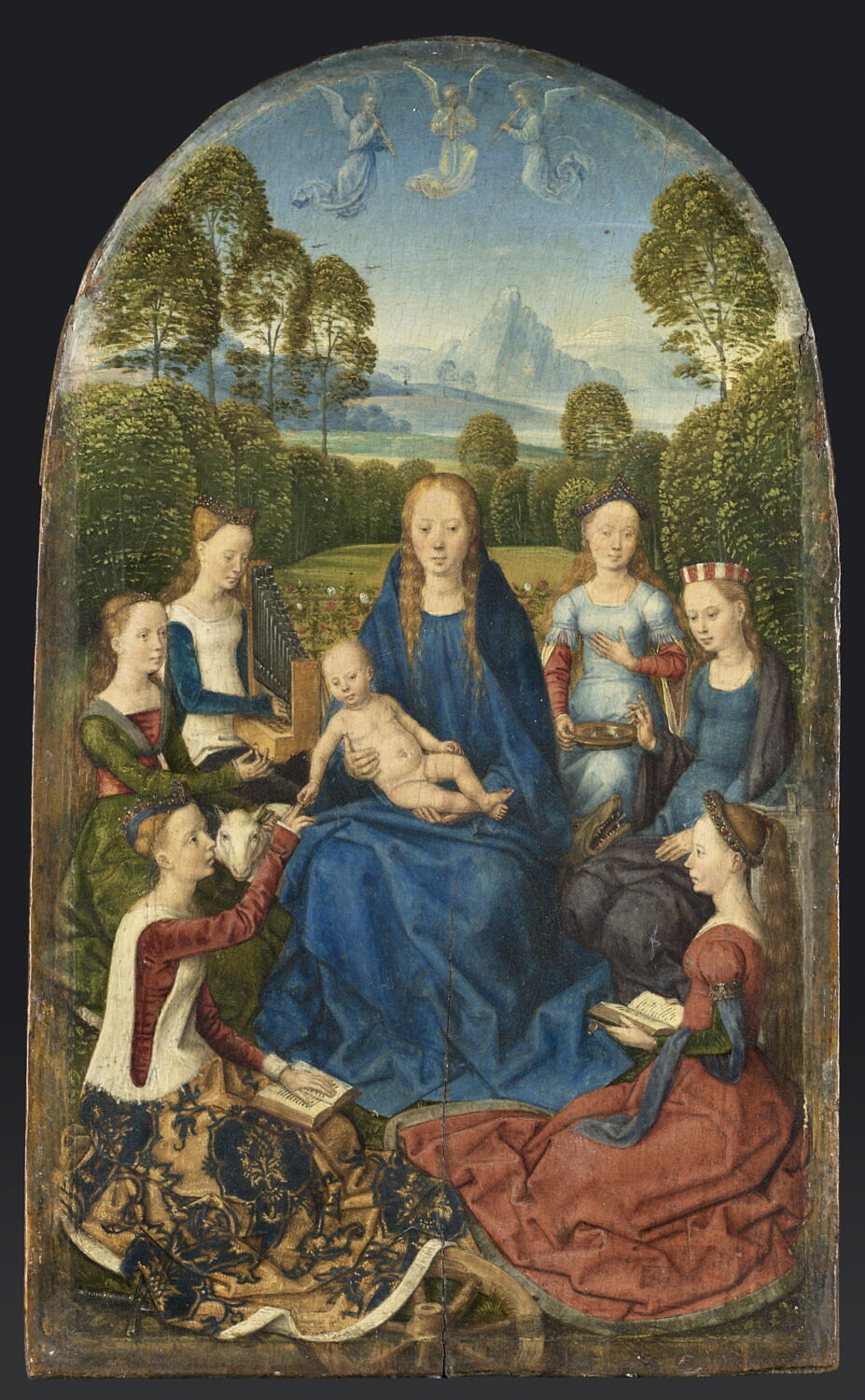 La Vierge et l'Enfant entourés de saintes, Memling, Hans, XVe siècle (1400 - 1500)