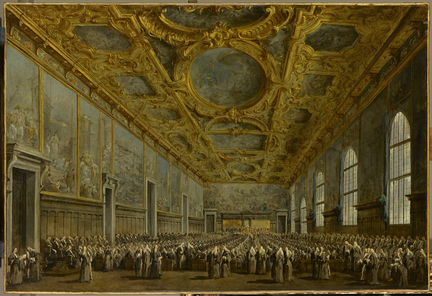 Le Doge remercie le Conseil majeur, Guardi, Francesco, 3e tiers du XVIIIe siècle (vers 1770 - 1780)