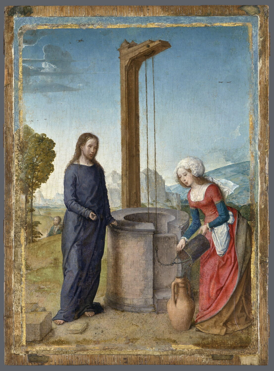 Le Christ révélant à la Samaritaine qu'il est le Messie, Flandes, Juan de, Fin du XVe siècle - début du XVIe siècle (1475 - 1525)