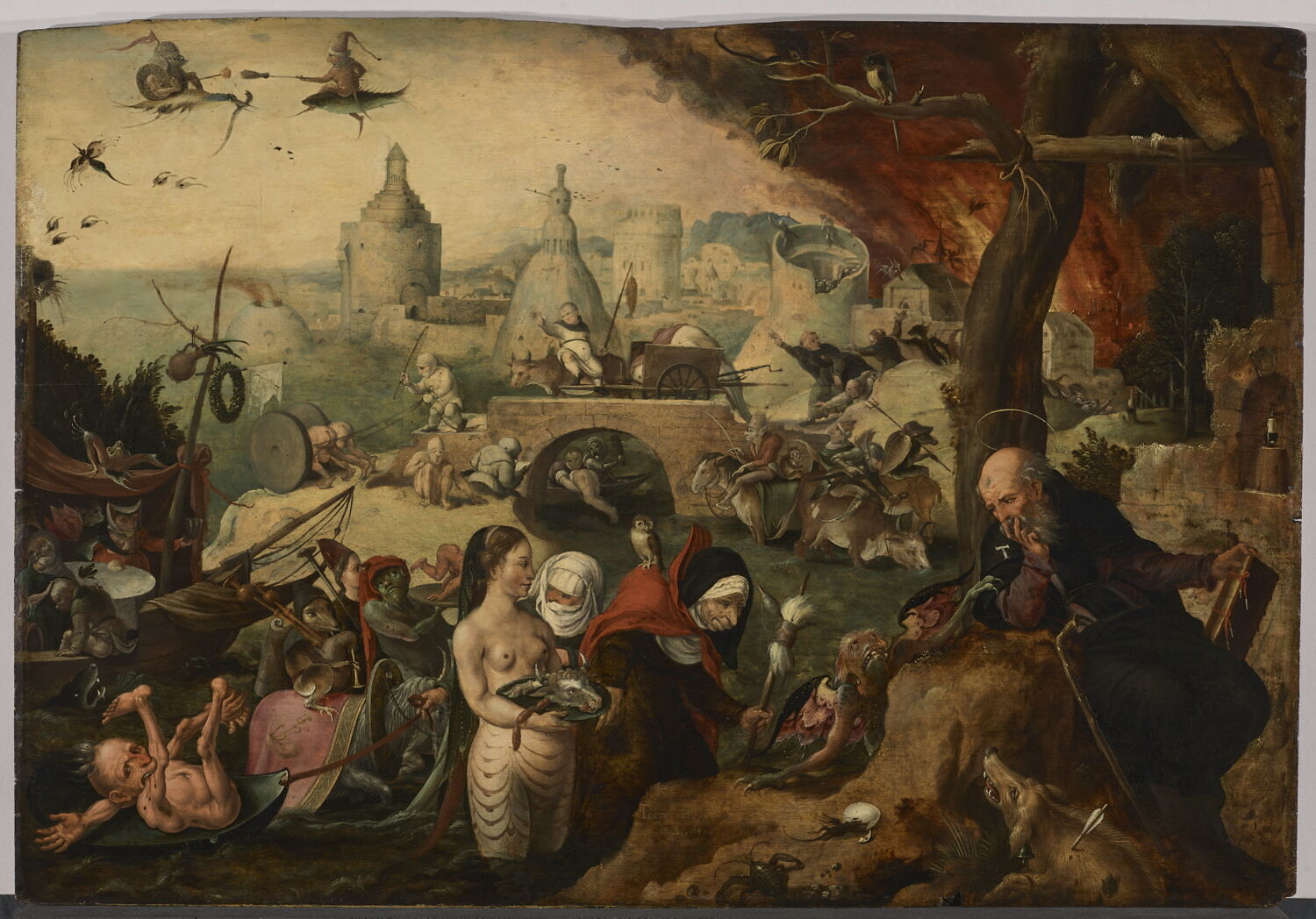 La Tentation de saint Antoine, Huys, Pieter, Milieu du XVIe siècle (1547)