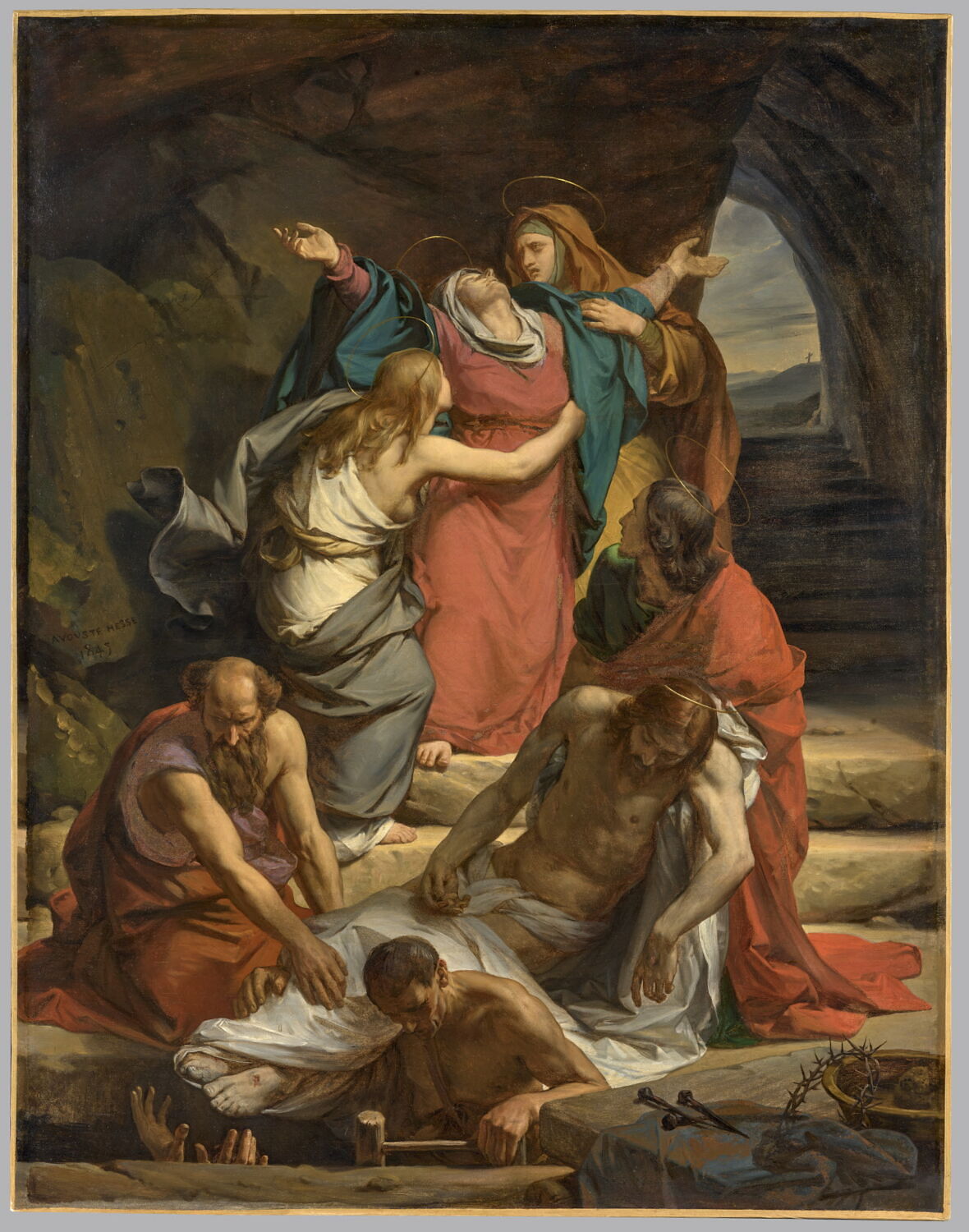 Évanouissement de la Vierge, Hesse, Nicolas-Auguste, XIXe siècle (1845)