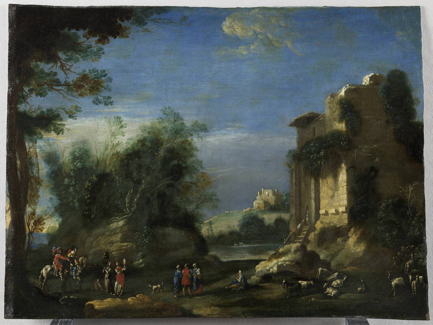 Paysage avec ruines, Napoletano, Filippo, XVIIe siècle (1600 - 1700)
