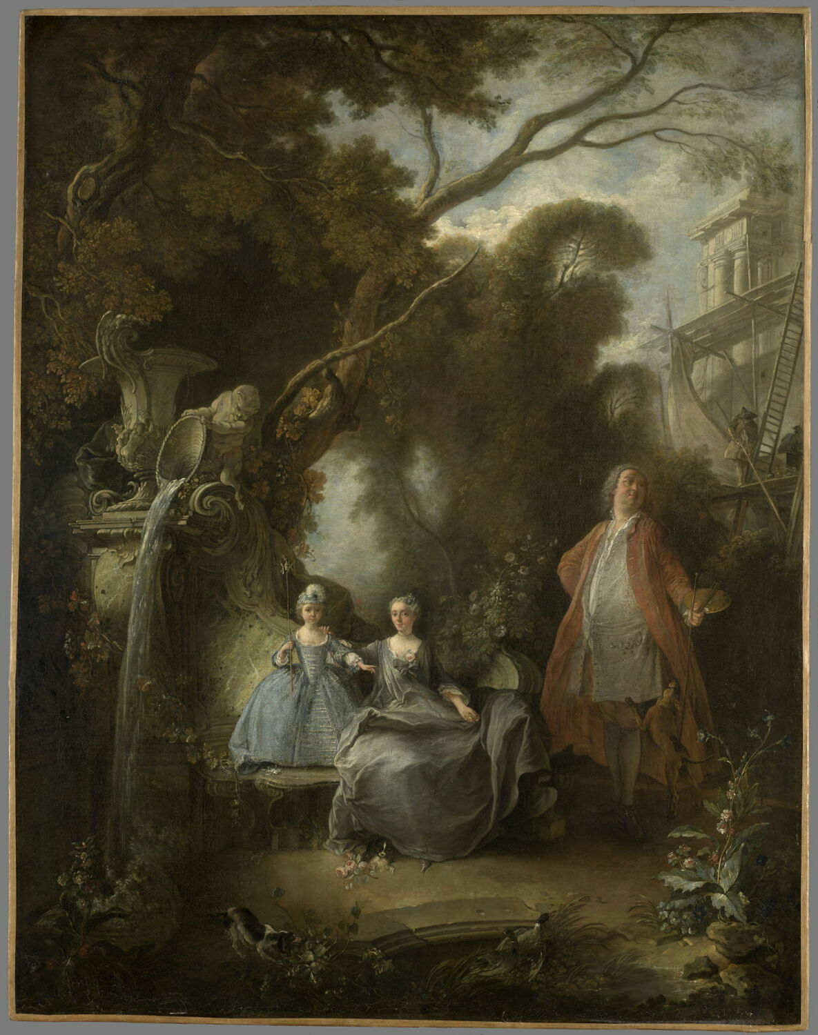 La famille de l'artiste, Lajoue, Jacques de, 2e quart du XVIIIe siècle (1737)