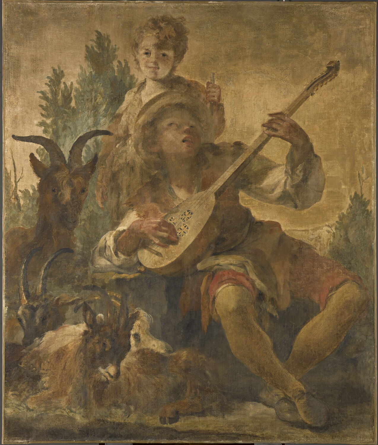 Joueur de mandoline, Anonyme, XVIIIe siècle (1700 - 1800)