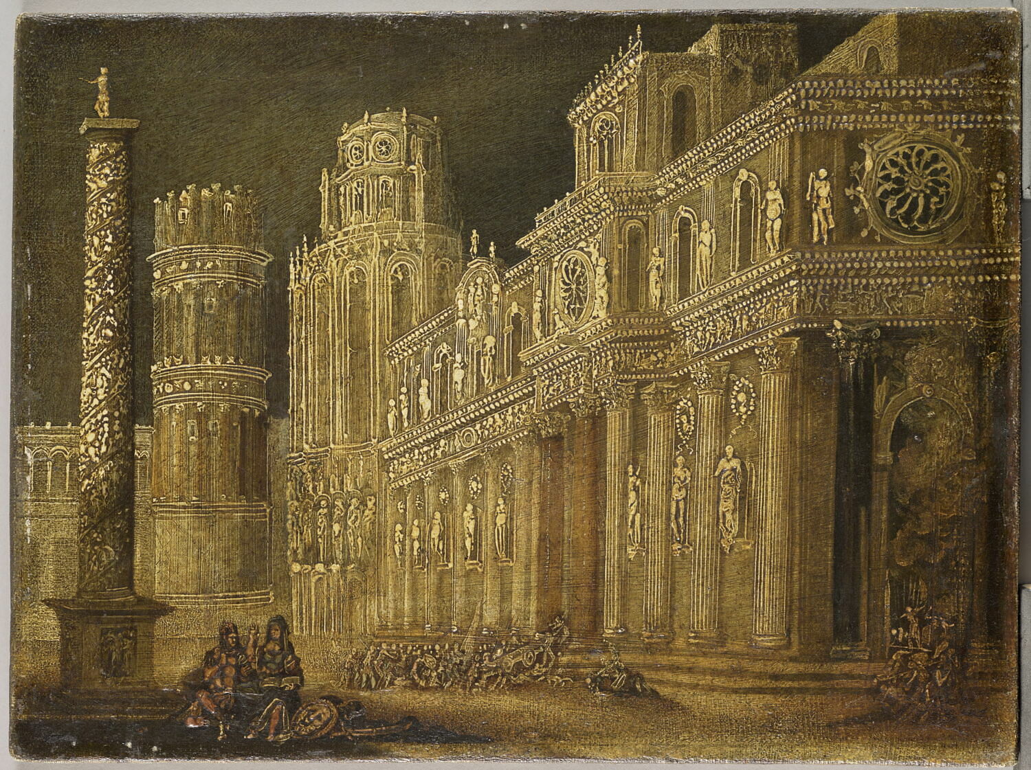 Attaque d'un palais, Nomé, Francois de, XVIIe siècle (1600 - 1700)