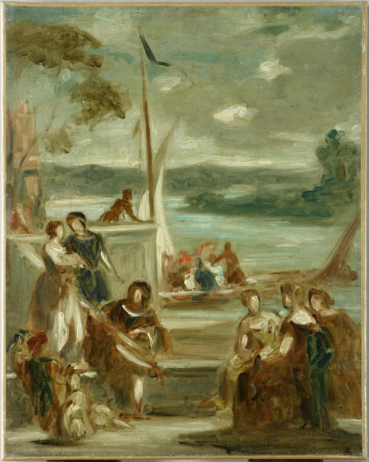 Fête galante (d'après Walter Scott), dit aussi Scènes d'après Walter Scott, Delacroix, Eugène, XIXe siècle (1800 - 1900)