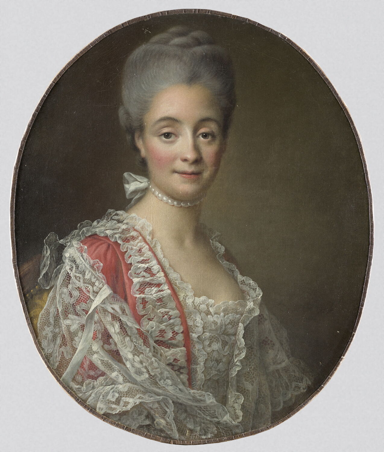 Madame Jacques-Benoît Loys, née Marie Combe (décédée après 1811)., Drouais, François Hubert, XVIIIe siècle (1768)