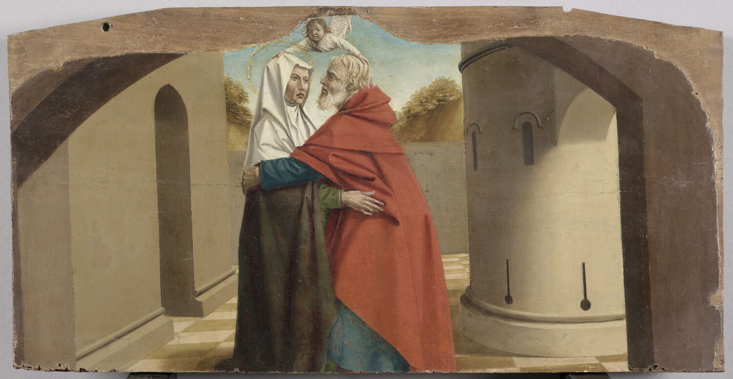 Rencontre d'Anne et de Joachim à la porte Dorée, Dipre, Nicolas, Fin du XVe siècle - début du XVIe siècle (vers 1500)