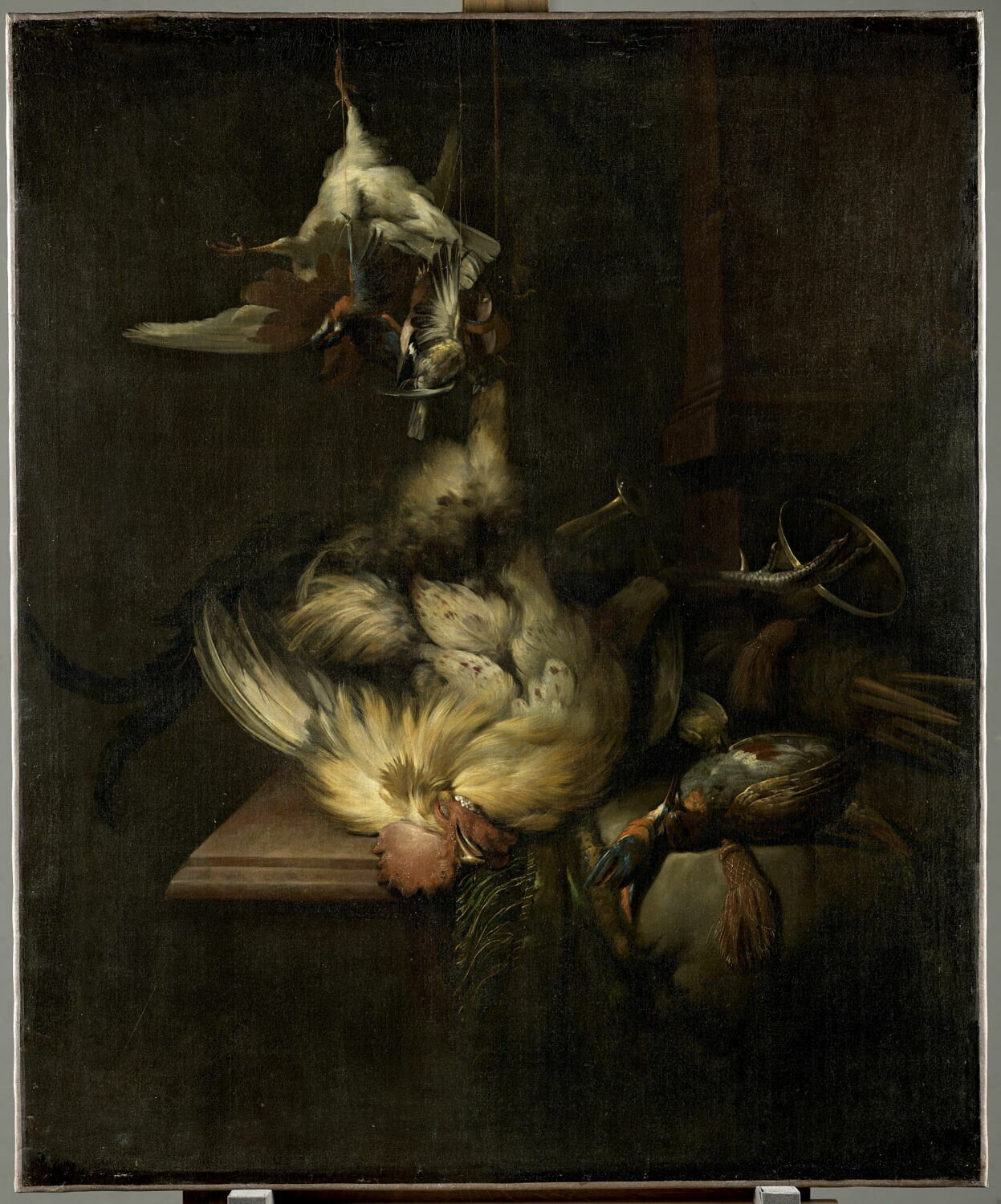 Coq gibier et ustensiles de chasse, Ferguson, William Gowe, XVIIe siècle (1600 - 1700)